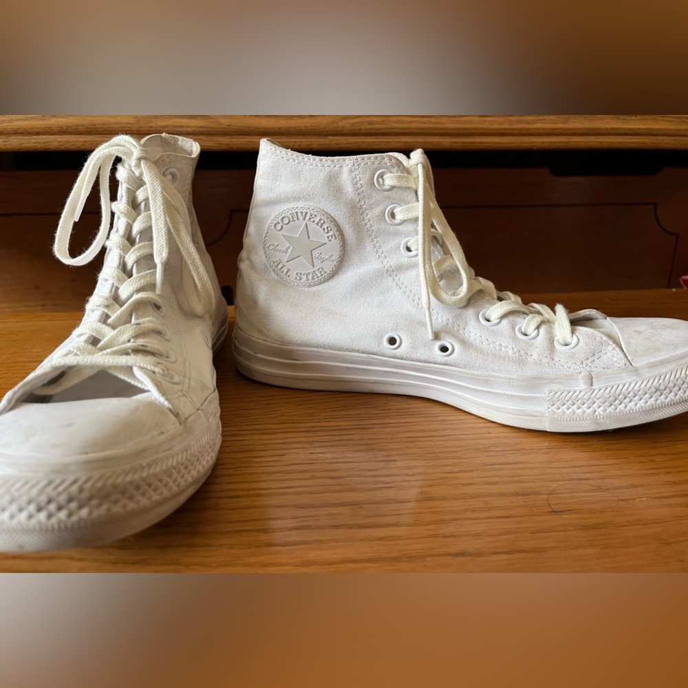 Monochrome White High-Top Converse